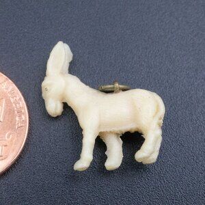 Vintage Celluloid Plastic Mule Donkey Cracker Jack Prize Charm for Bracelet